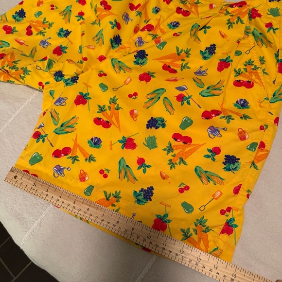 Vintage 90s Lizsport Vegetable Garden Print Skirt Size 14 Cottagecore - Picture 8 of 9